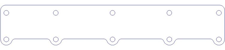 FOG-3104A Exhaust Port Block-Off Kit, BAE-6-8 "ALKY/FATHEAD" 426CI HEMI, ALUMINUM, Pair