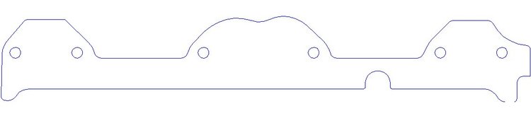 FOG-3115P Plastic Exhaust Port Covers, Chevy SB 265-400CI Brodix Track 1