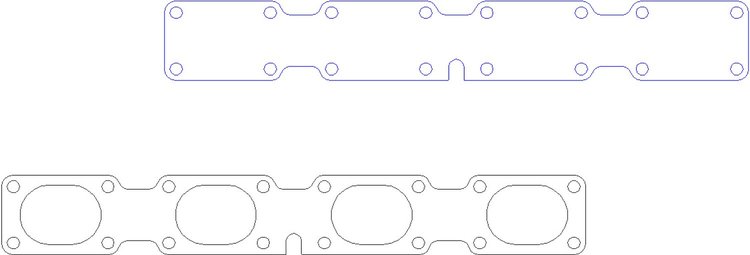 FOG-3119A Aluminum Exhaust Port Covers, Chevy SB 5.7L LT-5 1990-1995 Dohc
