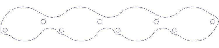 FOG-3151A Aluminum Exhaust Port Covers, GM PRO STOCK/MOD CFE 18-Deg, 5.0 in. B.C.