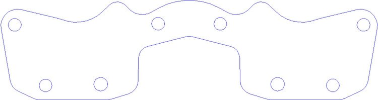 FOG-3166P Plastic Exhaust Port Cover, Toyota 2.2L 22R I-4