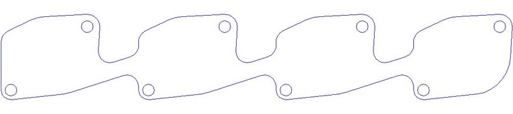 FOG-3171P Plastic Exhaust Port Covers, Chevy SB 265-400CI Dart Little Chief
