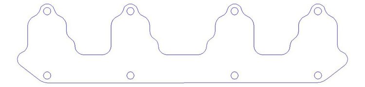 FOG-3178P Exhaust Port Block-Off Kit, Ford "FE" EDELBROCK 352-428CJ/SCJ, PLASTIC, w/o Side Holes, Pair