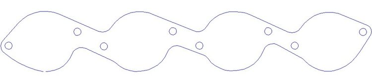 FOG-3218P Plastic Exhaust Port Covers, GM PRO STOCK/MOD Brodix, 5.0 in. B.C.