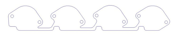 FOG-3324P Exhaust Port Block-Off Kit, GM PRO STOCK/MOD CFE, Plastic, For 5.3" Bolt Circle, Pair