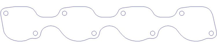 FOG-3373A Exhaust Port Block-Off Kit, FORD SB TFS 351W HI PORT HEAD DIAGONAL BOLT PATTERN, ALUMINUM, Pair