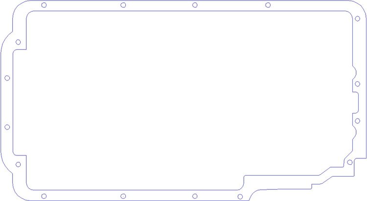FOG-5033 Oil Pan Gasket, Chrys. Cn Wide Y HEMI, Paper w/Silicone Coating, .060 in.