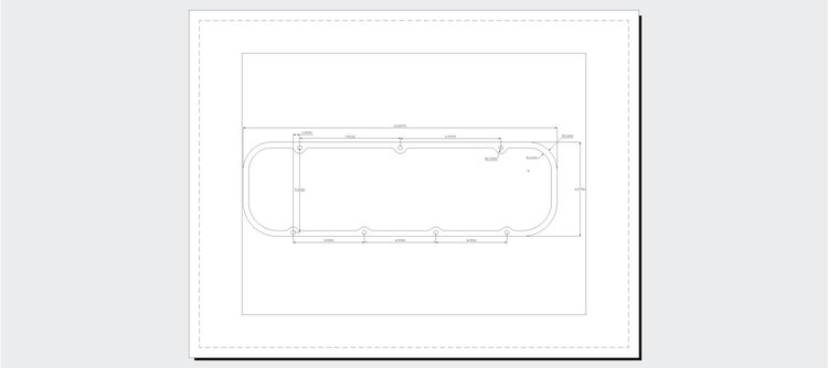 FOG-6004 Valve Cover Gaskets, Chevy Big Block 396-454ci Gen. 4/5, Thickness: .060 in., Paper w/Silicone