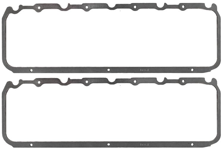 FOG-6111-2 Valve Cover Gaskets, Chevy Big Block/Brodix PB 1203 7-Bolt, Thickness: .120 in., Paper w/Silicone
