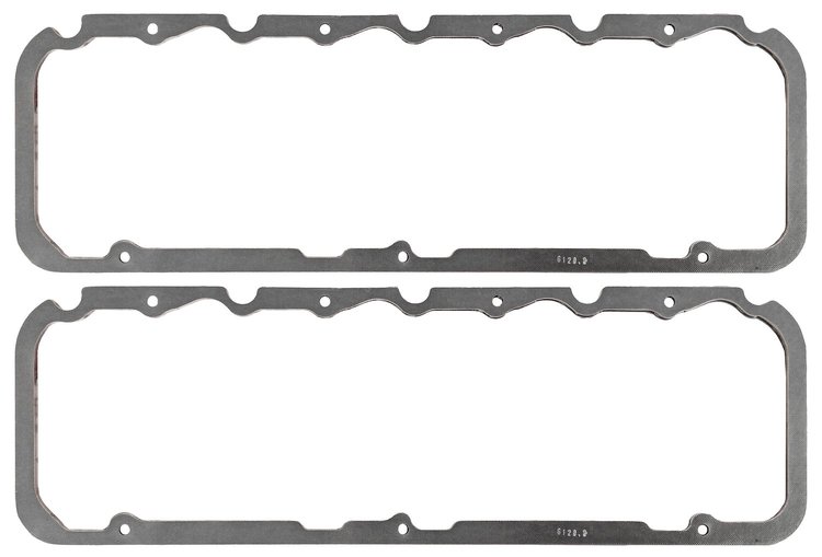 FOG-6120-2 Valve Cover Gaskets, Chevy Big Block Brodix PB9000 9-Deg & 12-Deg, Thickness: .120 in., Paper w/Silicone