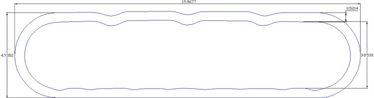 FOG-6128 Valve Cover Gaskets, Chevy Small Block LS1/LS6, Thickness: .060 in., Paper w/Silicone