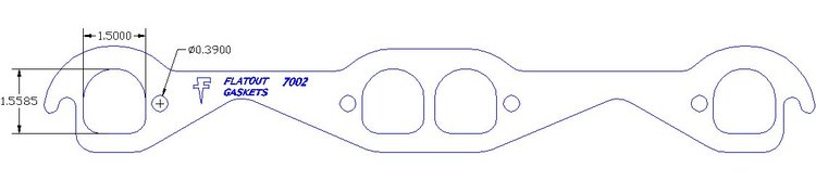 FOG-7002 GPC Header Gaskets, Chevy Small Block, Pair