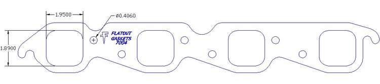 FOG-7004 GPC Header Gaskets, Chevy Big Block, Pair