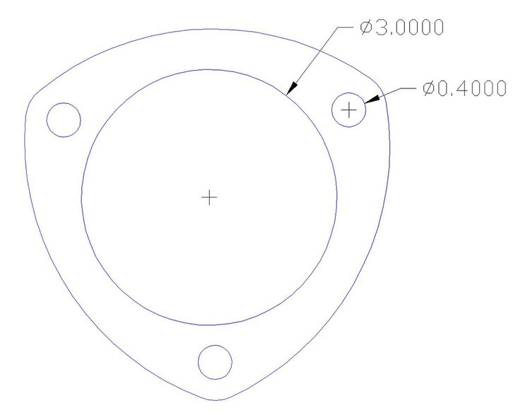 FOG-7030C RCC Universal Header Collector Gaskets, Round Port