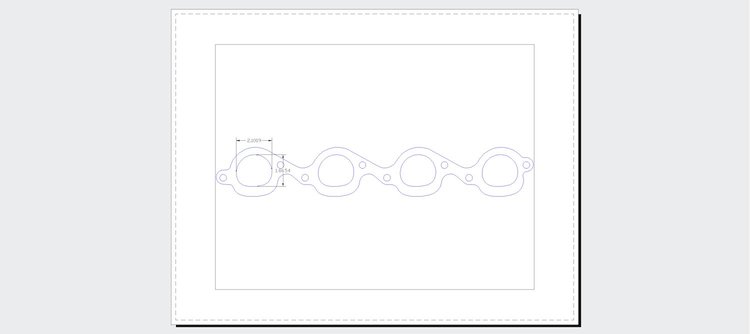 FOG-7103 GPC Header Gaskets Chevy AFR BB 357, D-Port