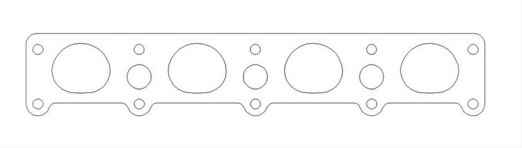 FOG-7104M MLS Stainless Header Gaskets Chrysler BAE-6 "Fathead" Alky HEMI, D-Port