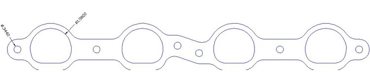FOG-7110 GPC Header Gaskets 2006-2019 Chevy LS-7 7.0L SB, D-Port