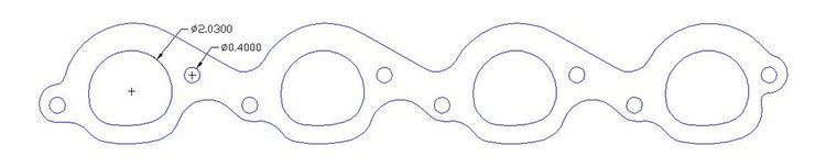 FOG-7122C RCC Header Gaskets Chevy R-M "Raptor" BB, D-Port