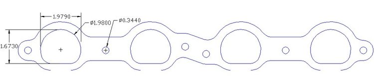 FOG-7179 GPC Header Gaskets 2006-2019 Chevy LS-7 7.0L SB, D-Port