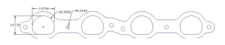 FOG-7179C RCC Header Gaskets 2006-2016 Chevy LS-7 7.0L SB, D-Port