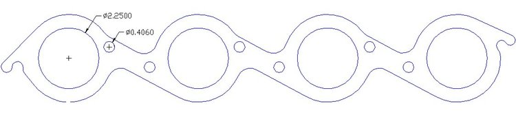 FOG-7196C RCC Header Gaskets Chevy ARIAS BB Round Port
