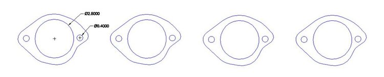 FOG-7253S Header Gaskets, Round, Steel Clad w/Graphite Coating, Chevy Big Block, CFE/Fulton Pro Mod/Pro Stock, 5.2 in. Bore