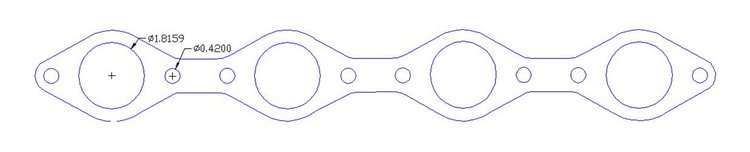 FOG-7308C RCC Header Gaskets Ford NAVISTAR Diesel 7.3L, Round Port