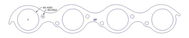 FOG-7317S Steel Clad w/Graphite Header Gaskets GM PRO STOCK/MOD CFE 18-Deg, Round Port