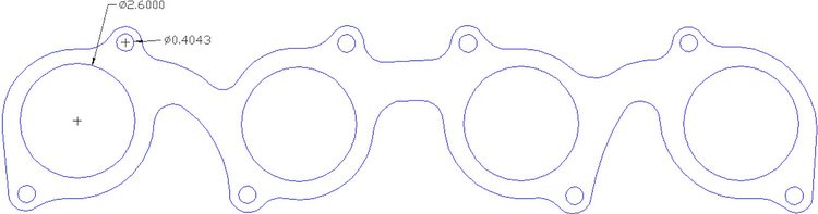 FOG-7323 GPC Header Gaskets Ford Kaase Late Shotgun Adapter Plate 429CI BB, Round Port