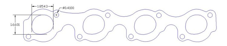 FOG-7342S Steel Clad w/Graphite Header Gaskets Chevy Rfe 12-Deg Profiler 265-400CI SB, Oval Port