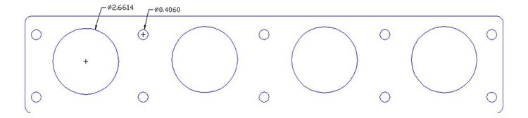 FOG-7372C Amored RCC Header Gaskets, Round, Rubber Coated Copper, Ford Big Block 385, AR Shotgun Hemi Cylinder Heads, Pair