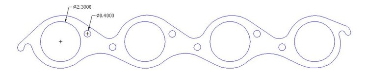 FOG-7401C RCC Header Gaskets Chevy Dart BB, Round Port