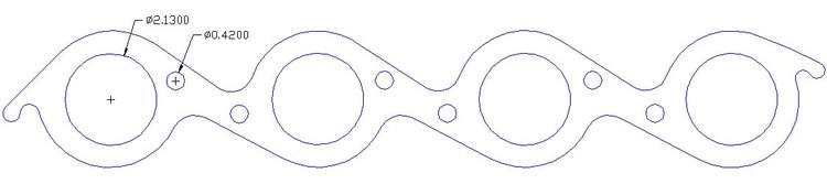 FOG-7411 GPC Header Gaskets, Round, Graphite, Chevy Big Block, Pair
