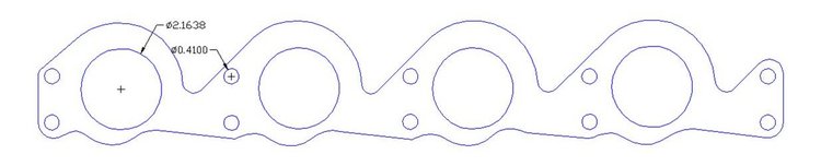 FOG-7423S Steel Clad w/Graphite Header Gaskets 1996 AJPE Stage 1 426CI, Round Port