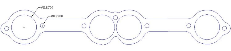 FOG-7425 GPC Header Gaskets Buick Stage 2 455CI BB, Round Port