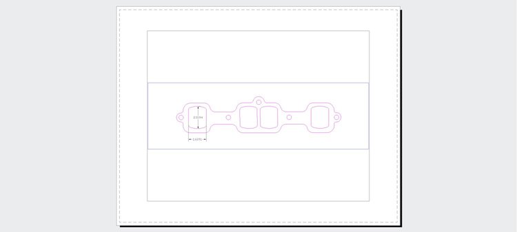 FOG-7540 GPC Header Gaskets Olds 455CI, Irregular Port