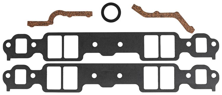 FOG-8001-3 Intake Gaskets, Chevy SB 265-400ci, Port: 1.30 in. x 2.08 in., Thickness: .050 in., Steelcore Laminate w/Silicone