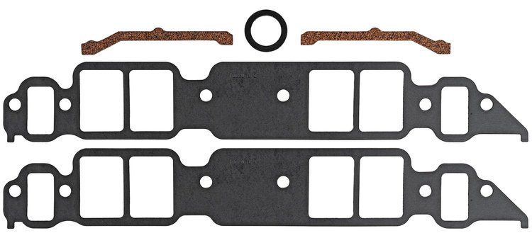 FOG-8015-3 Intake Gaskets Chevy BB 396-454, w/o Upper Bolt Hole, Thickness: .050 in., Port: 1.85 in. x 2.55 in.