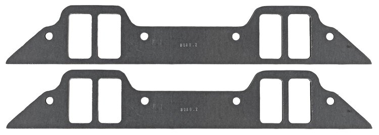 FOG-8080-2 Intake Gaskets, Chrysler Big Block 361-440ci, Port: 1.18 in. x 2.28 in., Thickness: .120 in., Paper w/Silicone