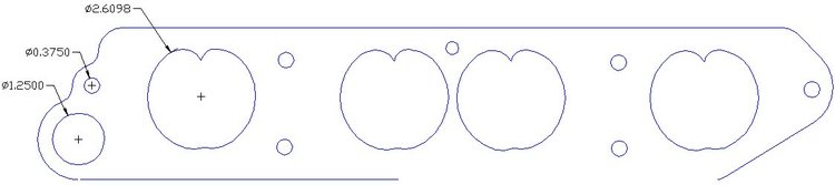 FOG-8214 Intake Gaskets, Pontiac 455 Ram Air 5 V8, Oval Port: 2.50 in. x 2.65 in., Thickness: .060 in., Paper w/Silicone