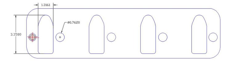 FOG-8227-2 Intake Gaskets, Chevy LS1/LS2/LS6, Port: 1.16 in. x 3.31 in., Thickness: .120 in., Paper w/Silicone