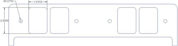 FOG-8242 Intake Gaskets, Chrysler BB B1 361-440ci 5X Billett, Port: 2.00 in. x 2.80 in., Thickness: .060 in., Paper w/Silicone