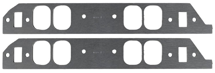 FOG-8284-2 Intake Gaskets, Chevy/Brodix BB Headhunter 383, Thickness: .120 in., Port: 1.96 in. x 2.60 in., Paper w/Silicone
