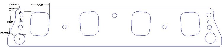 FOG-8297 Intake Gaskets, Pontiac 455ci CV-1, Port: 1.20 in. x 2.37 in., Thickness: .060 in., Paper w/Silicone