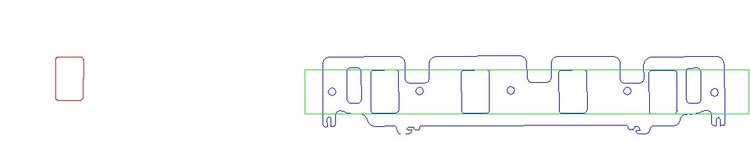FOG-8304 Intake Gaskets, Ford Big Block FE 352-428ci CJ-SCJ, Port: 1.43 in. x 2.22 in., Thickness: .060 in., Paper w/Silicone
