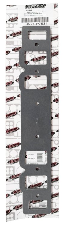 FOG-8383-2 Intake Gaskets, Oldsmobile 455ci Edelbrock Performer Rpm, Port: 1.38 in. x 2.38 in., Thickness: .120 in., Paper