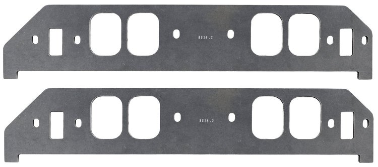 FOG-8626-2 Intake Gaskets, Chevy Big Block Chevy 18-Deg, Port: 2.625 in. x 1.920 in., Thickness: .120 in., Paper w/Silicone