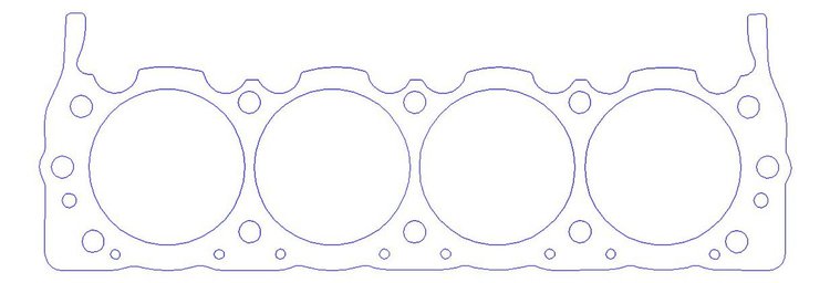 FOG-900564520, RCC Copper Head Gaskets GM PRO STOCK/MOD NRE-4 GB-4 600, Bore: 4.520 in., Thickness: .060 in.