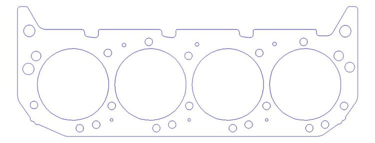 FOG-901844720, RCC Copper Head Gaskets GM PRO STOCK/MOD Donovan Fulton, Bore: 4.720 in., Thickness: .040 in.