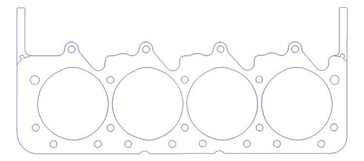 FOG-902085020, RCC Copper Head Gaskets GM PRO STOCK/MOD Sonny's HEMI, Bore: 5.020 in., Thickness: .080 in.